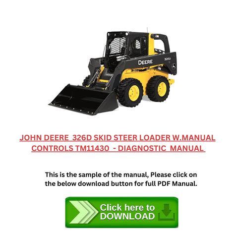 john deere 326d skid steer manual|326d skid steer manual.